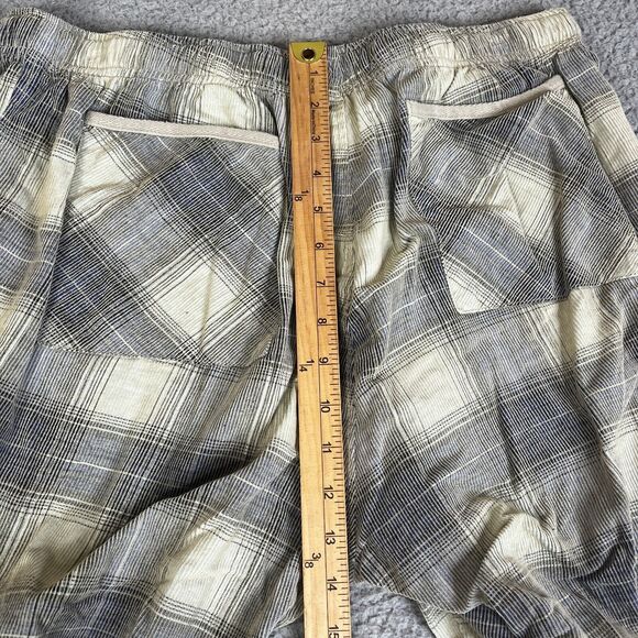 Scully Corduroy Pants Mens M Blue Cream Lightweight Western 32 x 30 Pull On Y2K - Picture 9 of 15